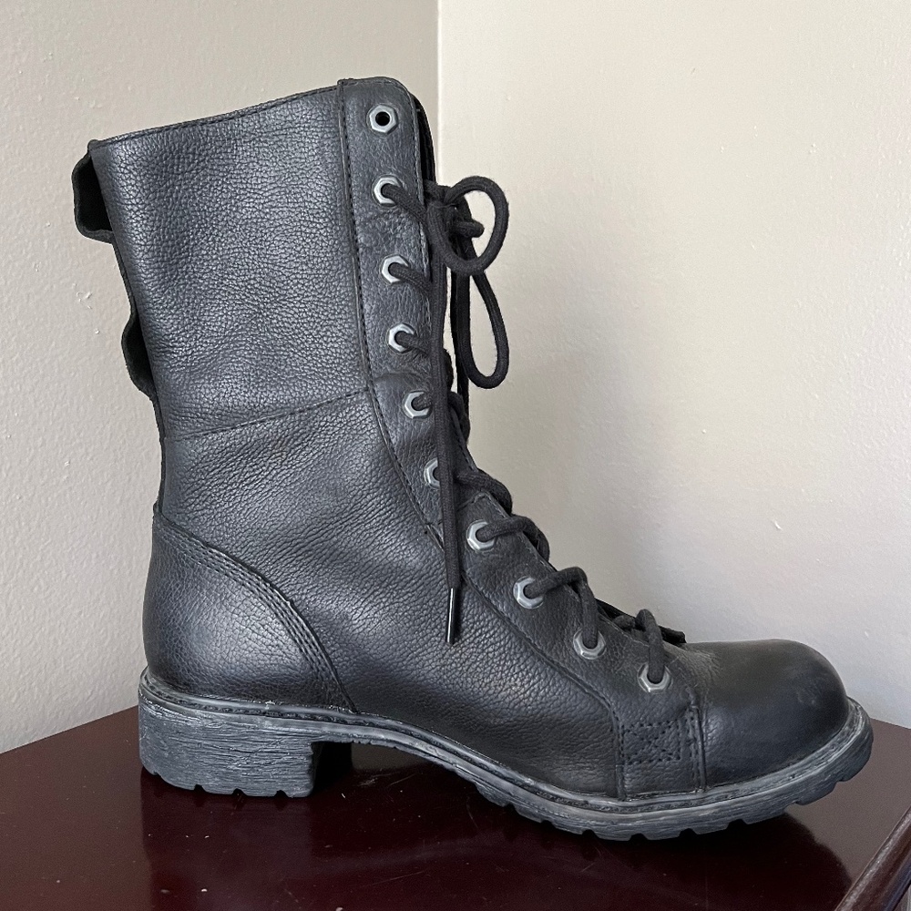 EUC Timberland Stoddard Waterproof Tall Biker Boots Women's A128L - Picture 3 of 8